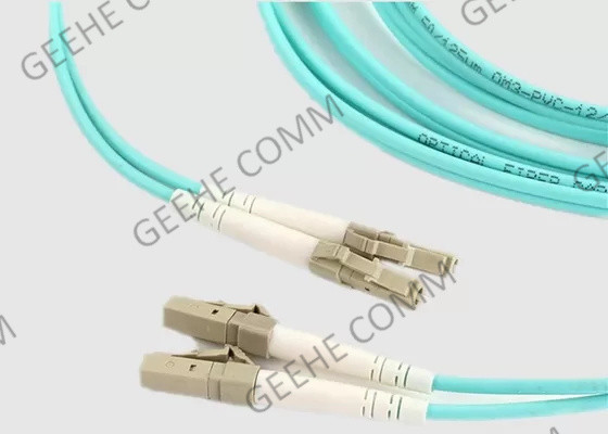 PVC Aqua Jacket Duplex OS2 LC de 3M al cable de la fibra del solo modo del LC