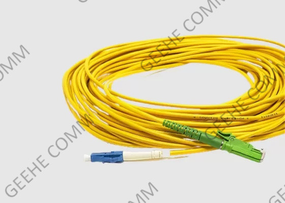 9/125 cordón de remiendo unimodal de la fibra óptica OS2 E2000 APC a LC APC