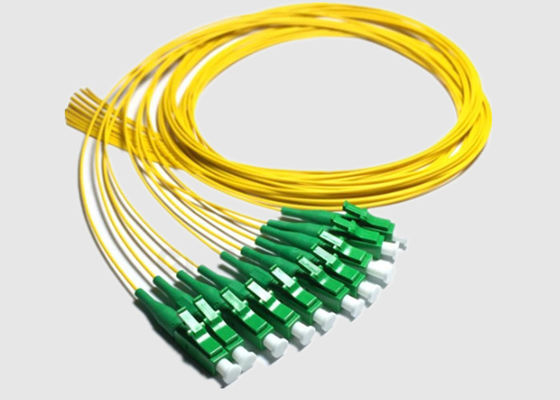 12 coleta estándar de la fibra óptica del soporte OS2 LC APC 9/125μm