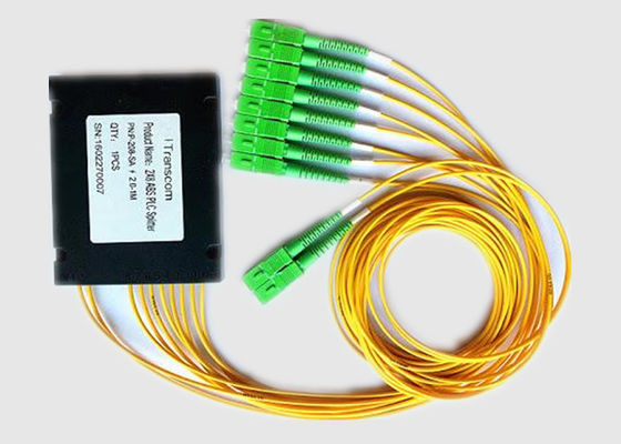 50/50 divisor de fibra óptica 2×8