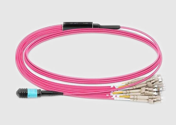 Hembra de MPO cable de fribra óptica unimodal masculino de MPO al 9/125 para la red