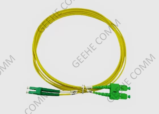 50/125 LC a dos caras APC a la fibra óptica Jumper Cable Single Mode del SC APC