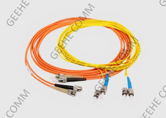 3 ST del duplex 62.5/125 del metro OM1 a la fibra Jumper Cable del ST