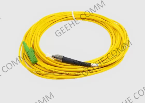 9/125 OS2 cordón de remiendo de la fibra del solo modo del duplex 2.0m m 10m E2000/APC a FC/UPC