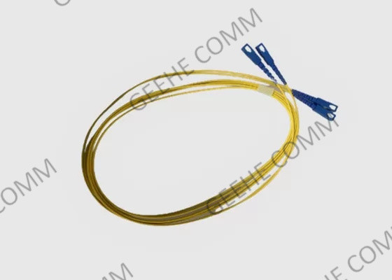 cordón de remiendo de la fibra de la PC del duplex 9/125 SC-SC de la chaqueta de 3M Yellow LSZH