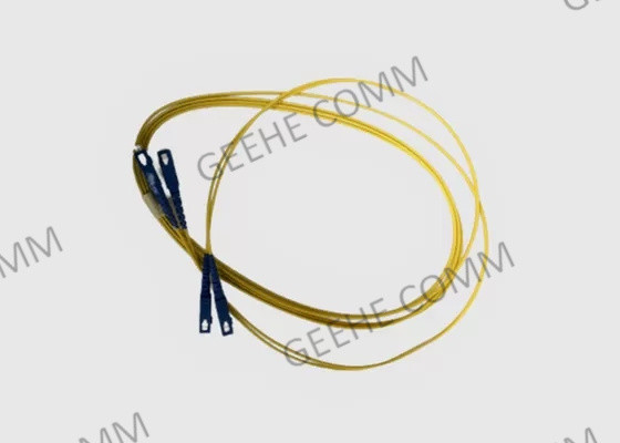 cordón de remiendo de la fibra de la PC del duplex 9/125 SC-SC de la chaqueta de 3M Yellow LSZH