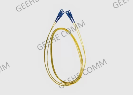 cordón de remiendo de la fibra de la PC del duplex 9/125 SC-SC de la chaqueta de 3M Yellow LSZH