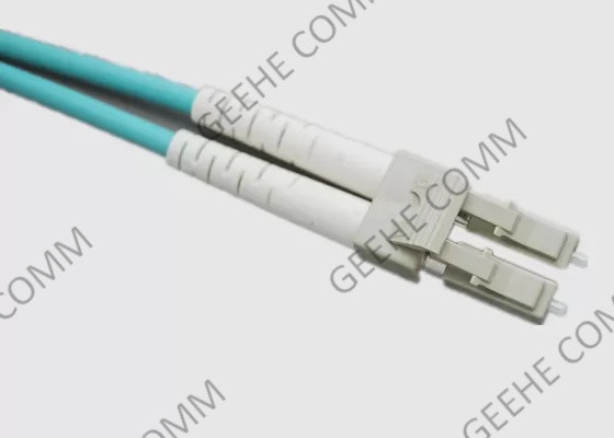 PVC Aqua Jacket Duplex OS2 LC de 3M al cable de la fibra del solo modo del LC