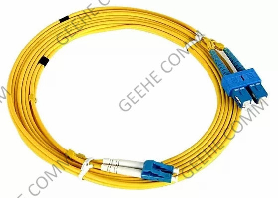 Cable del remiendo de la fibra del solo modo del SC del duplex el 1M LC To de la canalización vertical de Zipcord