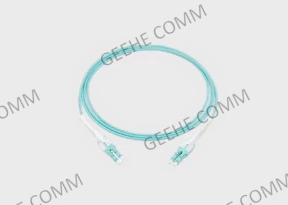 Etiqueta 10Gb 40Gb OM3 LC del tirón al cable a dos caras del remiendo de la fibra del LC