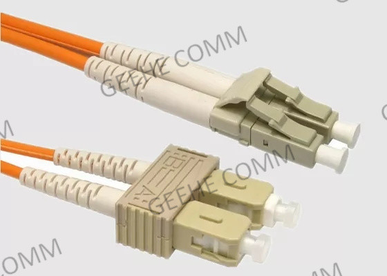 Cordón de remiendo multi de la fibra óptica del SC del duplex OFNR los 5M LC del modo