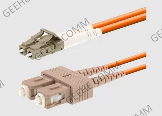 Cordón de remiendo multi de la fibra óptica del SC del duplex OFNR los 5M LC del modo