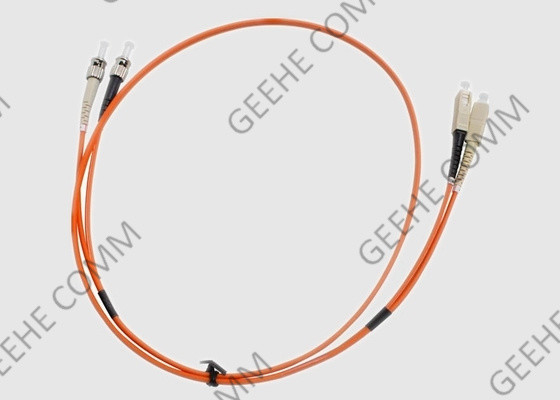 SC al cable multi a dos caras 2.0m m del remiendo de la fibra óptica del PVC del modo OM1 del ST