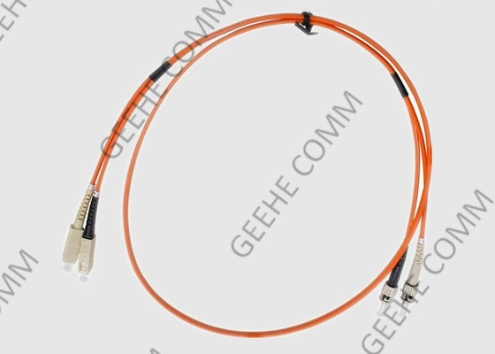 SC al cable multi a dos caras 2.0m m del remiendo de la fibra óptica del PVC del modo OM1 del ST