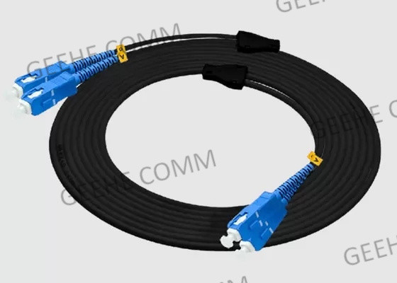 Cordón de remiendo de la fibra óptica de Preterminated 10M Multimode Simplex Sc al cordón de remiendo del Sc