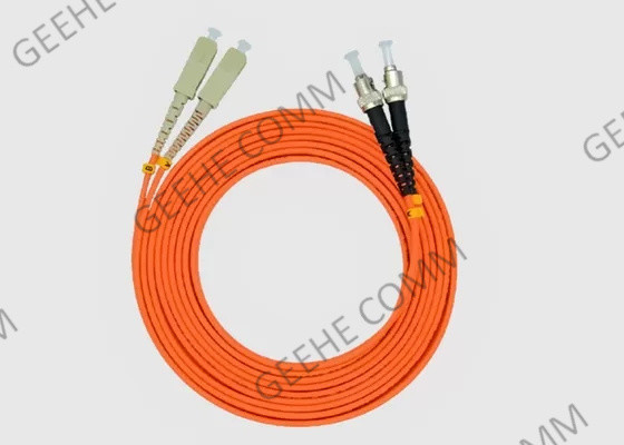 ST del puente G657A de la fibra al cordón de remiendo de la fibra del solo modo del duplex 10G del SC
