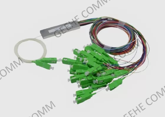 Divisor de haz óptico entrado μm del SC APC 2xN del solo modo 900 para GPON