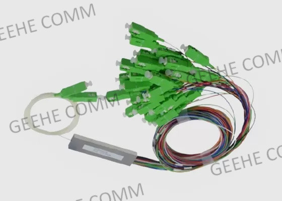 Divisor de haz óptico entrado μm del SC APC 2xN del solo modo 900 para GPON