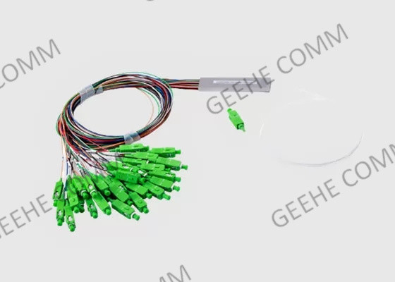 conectores unimodales 60/40 del tubo SC/APC del divisor de la fibra del PLC 1x 26 partidos