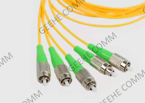 Divisor 1×4 de la fibra óptica de la caja CATV FTTH del ABS del solo modo de FC UPC