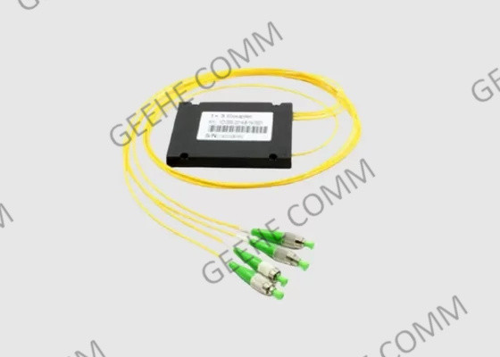 Divisor 1×4 de la fibra óptica de la caja CATV FTTH del ABS del solo modo de FC UPC