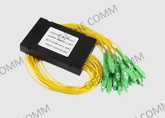 SC APC del divisor del PLC del divisor 1×16 del PLC del ABS de la fibra 2.0m m de Conrning