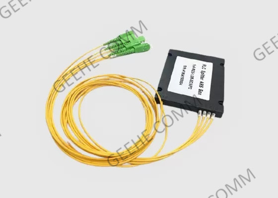 SC encajonado del divisor de la fibra óptica del ABS del PLC 1x4 al UPC para CATV/FTTH