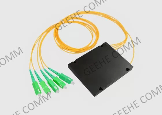 SC encajonado del divisor de la fibra óptica del ABS del PLC 1x4 al UPC para CATV/FTTH