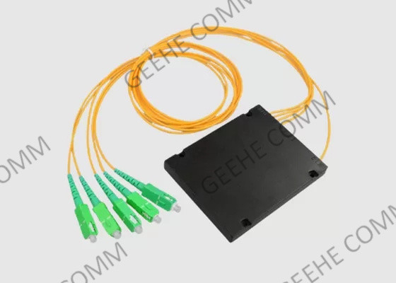 SC encajonado del divisor de la fibra óptica del ABS del PLC 1x4 al UPC para CATV/FTTH