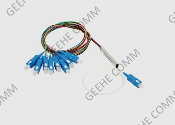 1×8 tubo de acero SC/APC Mini Fiber Optical Cable Splitter