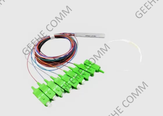 1×8 tubo de acero SC/APC Mini Fiber Optical Cable Splitter