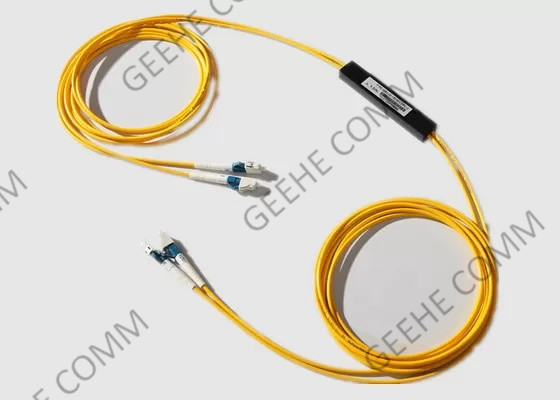 Los ABS mecanografían el divisor del Plc del LC APC 1550nm el 1m 2×2 1x2