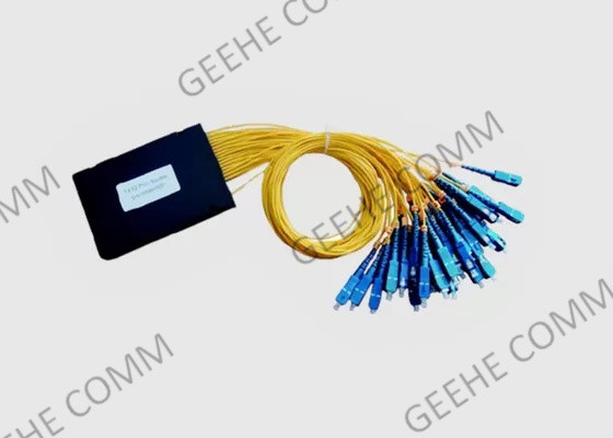 1x32 Divisor de cable de fibra de PLC SC/UPC 900UM 1.5M Divisor óptico de caja ABS