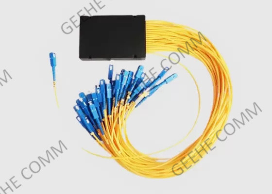 1x32 Divisor de cable de fibra de PLC SC/UPC 900UM 1.5M Divisor óptico de caja ABS