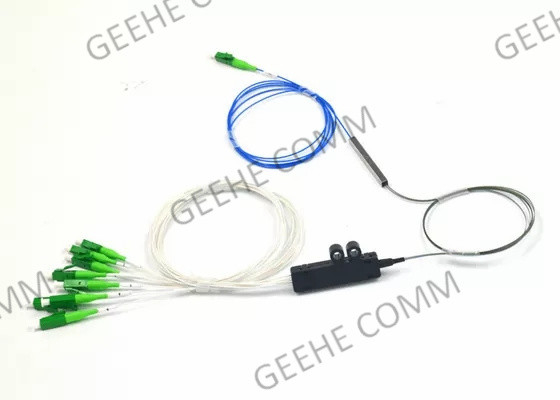 8 divisor del Plc de la fibra óptica de los corazones 1X8 con los conectores de LC/APC