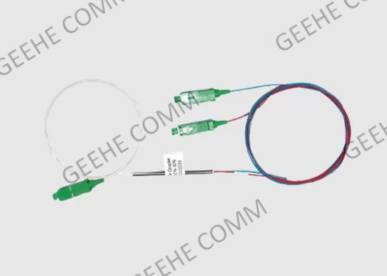 Tipo estándar del acoplador 1310nm 1550nm el 1M Fiber Long 900um de la fibra 1X2 del SM