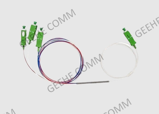 Ultra clasifique el acoplador óptico del divisor de la banda ancha del acoplador 1×3 del cable de fribra óptica 1525-1565nm