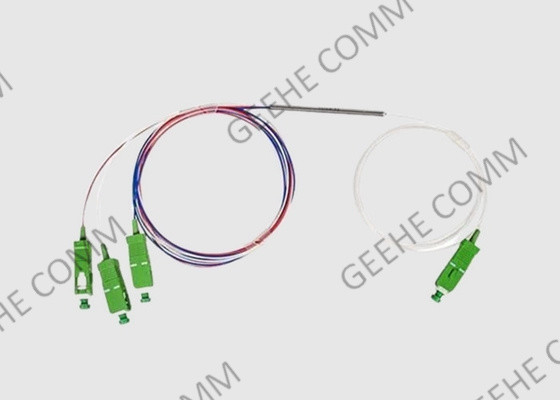 Ultra clasifique el acoplador óptico del divisor de la banda ancha del acoplador 1×3 del cable de fribra óptica 1525-1565nm