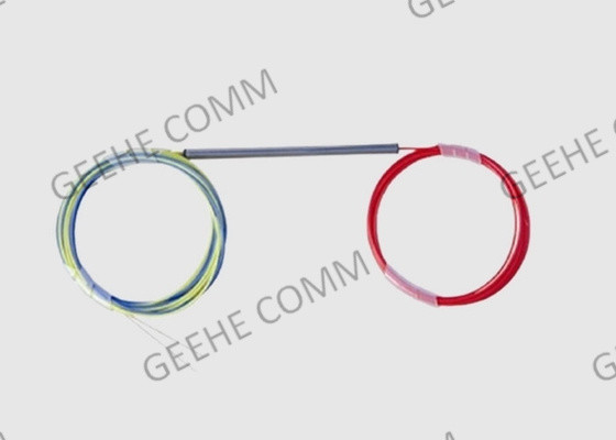 Fibra desnuda los 250μm del tubo FBT del divisor de acero unimodal del acoplador ningún conector 1x3