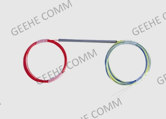 Fibra desnuda los 250μm del tubo FBT del divisor de acero unimodal del acoplador ningún conector 1x3