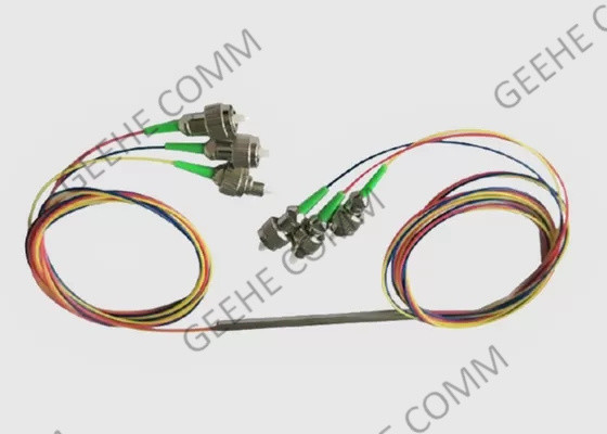 Acoplador desnudo de la fibra óptica de la fibra 250um 3×3 del tubo de acero con los conectores de FC