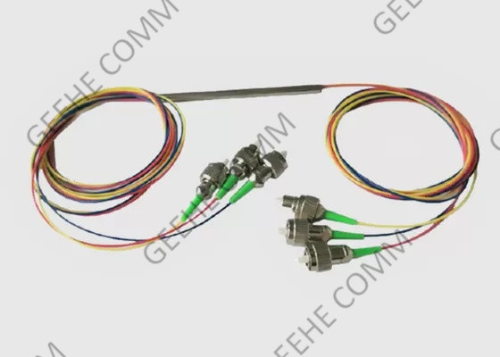 Acoplador desnudo de la fibra óptica de la fibra 250um 3×3 del tubo de acero con los conectores de FC