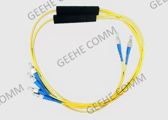 Divisor 1310nm 1490nm 1550nm de la fibra FBT de la ventana del 1:99 de 1×3 FC/APC tri