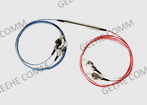 El divisor del solo modo 2X2 FC/APC FBT se dobla fibra de la ventana 0.9m m con el tubo flojo
