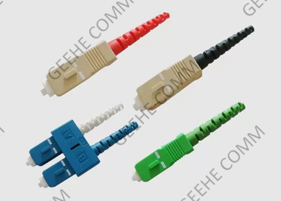 Conector a una cara de la fibra óptica del duplex 50/125 2.0m m LC