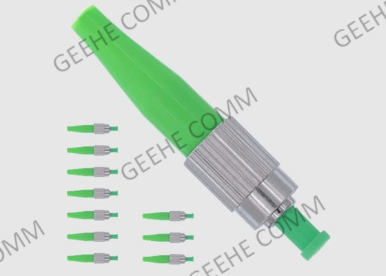 Conector a una cara de la fibra óptica del solo modo FC APC para los cordones de remiendo