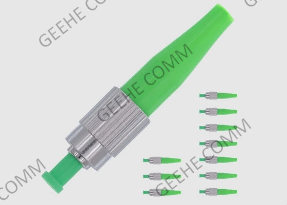 Conector a una cara de la fibra óptica del solo modo FC APC para los cordones de remiendo