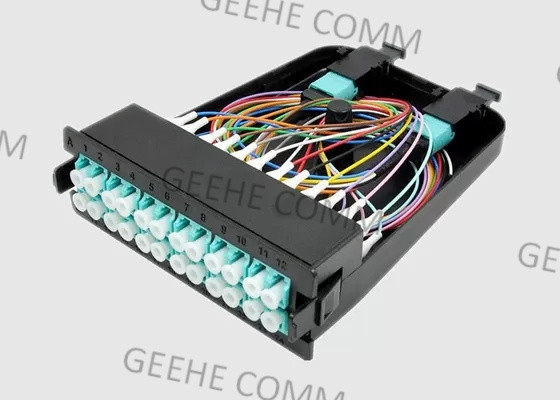 Duplex LC/UPC al recinto de la fibra óptica del varón HD 1U de 24F MPO