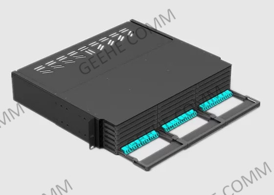 soporte de estante 2U MPO al panel de remiendo de la base HD del LC 288