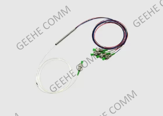 Acoplador óptico de acero de la fibra del WDM del tubo FBT 1310 1550nm 1×4